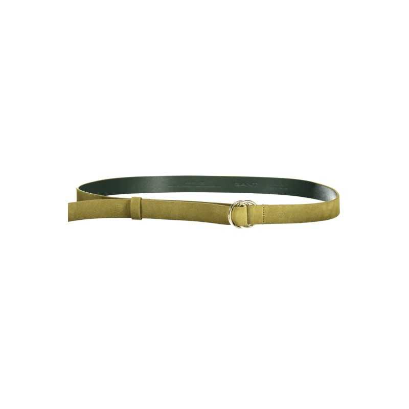 GANT GREEN WOMEN'S LEATHER BELT