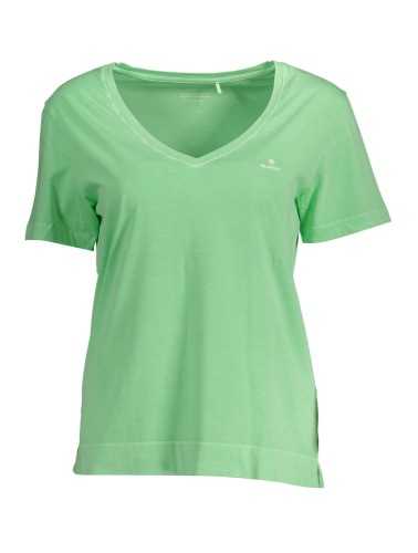 GANT WOMEN'S SHORT SLEEVE GREEN T-SHIRT