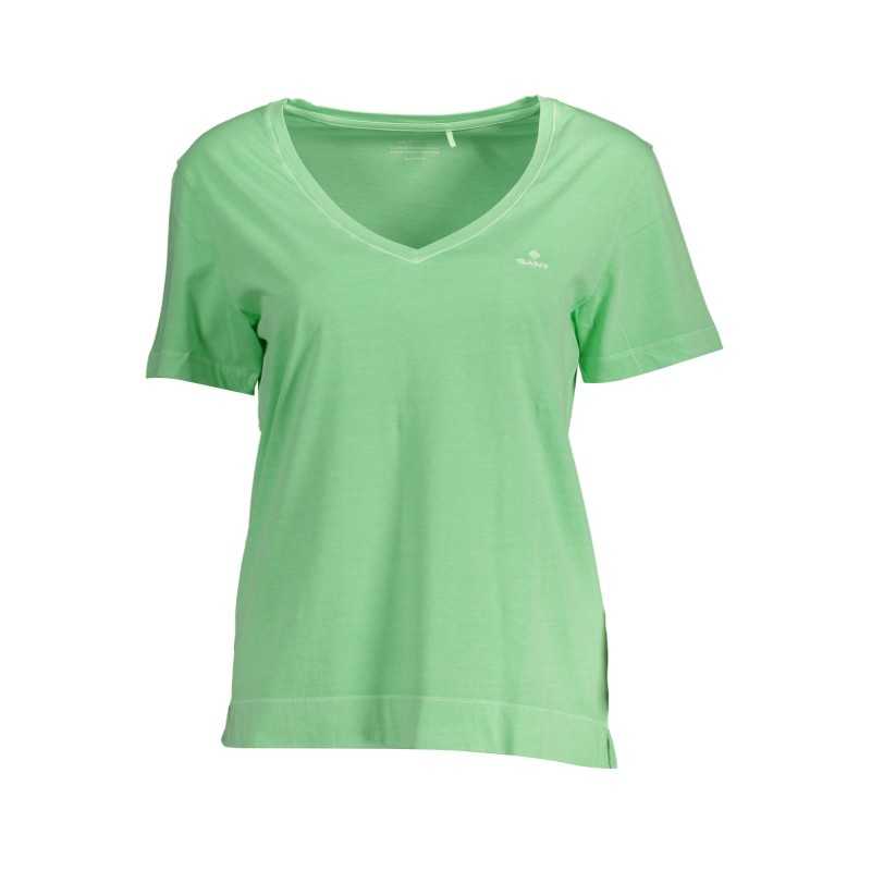 GANT WOMEN'S SHORT SLEEVE GREEN T-SHIRT