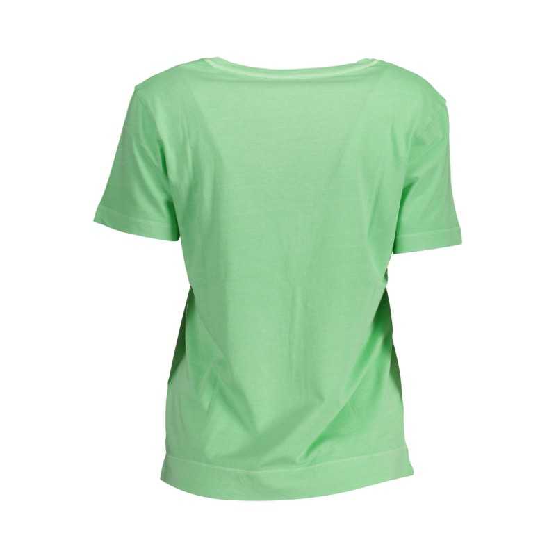 GANT WOMEN'S SHORT SLEEVE GREEN T-SHIRT