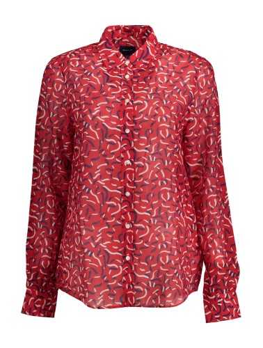 GANT CAMICIA MANICHE LUNGHE DONNA ROSSO