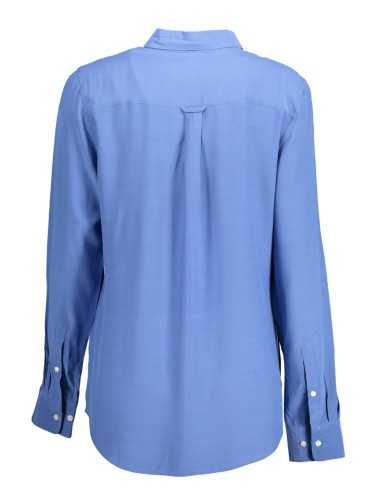 GANT CAMICIA MANICHE LUNGHE DONNA BLU