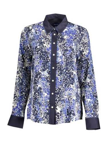 GANT CAMICIA MANICHE LUNGHE DONNA BLU