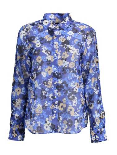 GANT CAMICIA MANICHE LUNGHE DONNA BLU