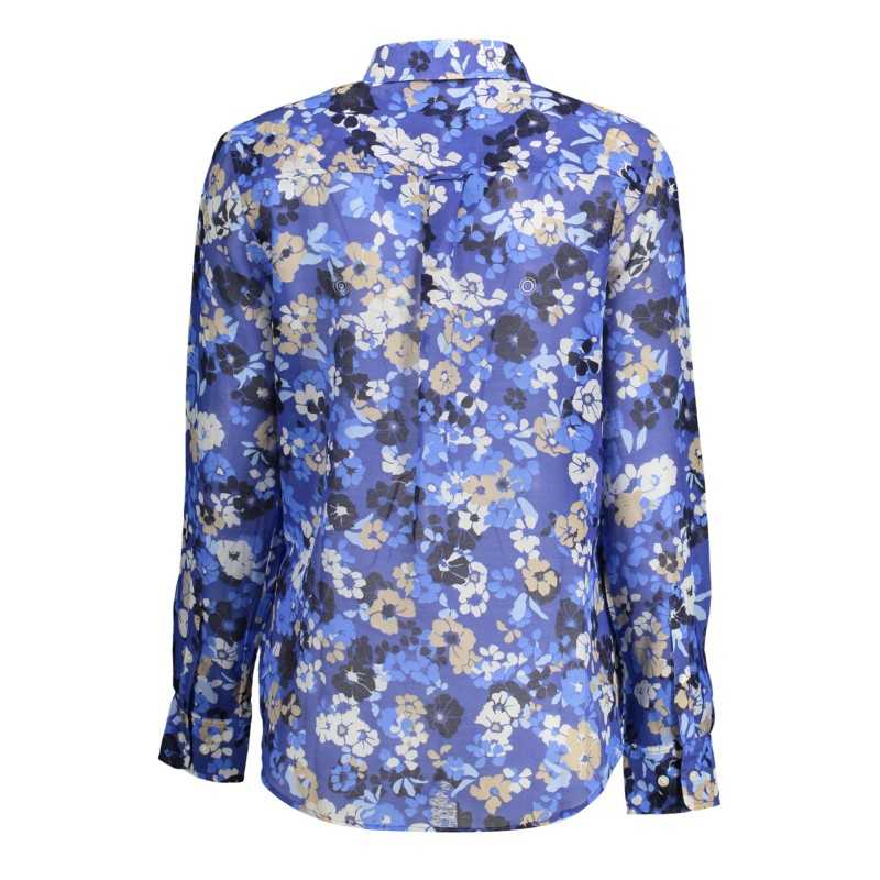 GANT CAMICIA MANICHE LUNGHE DONNA BLU