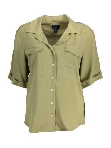 GANT CAMICIA MANICHE CORTE DONNA VERDE