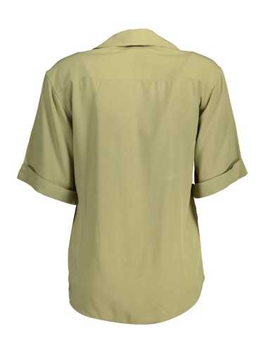 GANT WOMEN'S SHORT SLEEVE GREEN SHIRT