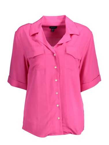 GANT WOMEN'S SHORT SLEEVE SHIRT PINK