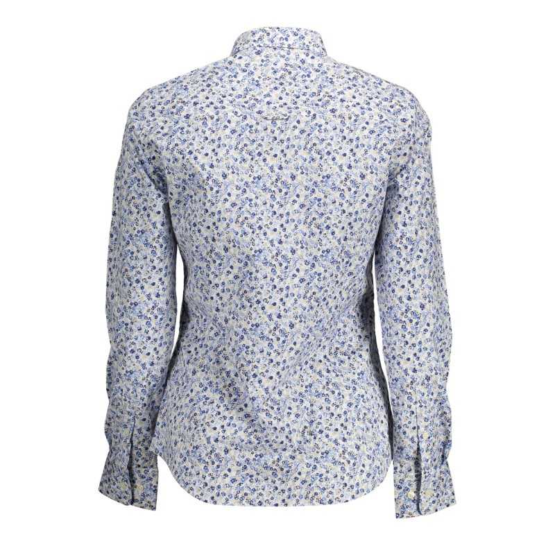 GANT CAMICIA MANICHE LUNGHE DONNA AZZURRO