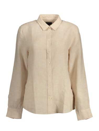 GANT WOMEN'S LONG SLEEVE BEIGE SHIRT