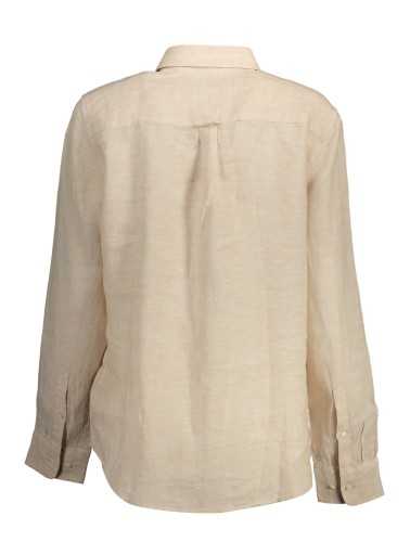 GANT WOMEN'S LONG SLEEVE BEIGE SHIRT