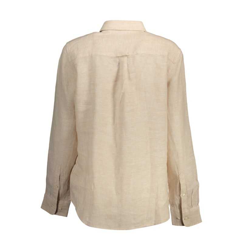 GANT WOMEN'S LONG SLEEVE BEIGE SHIRT