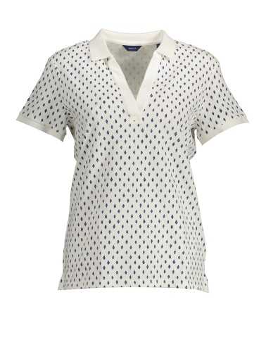 GANT POLO MANICHE CORTE DONNA BIANCO