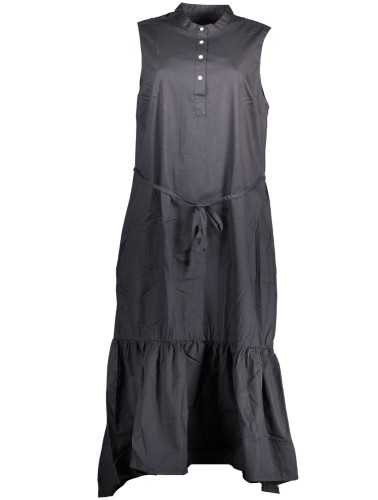 GANT LONG DRESS WOMAN BLACK