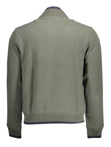 HARMONT & BLAINE SWEATSHIRT WITH ZIP MAN GREEN