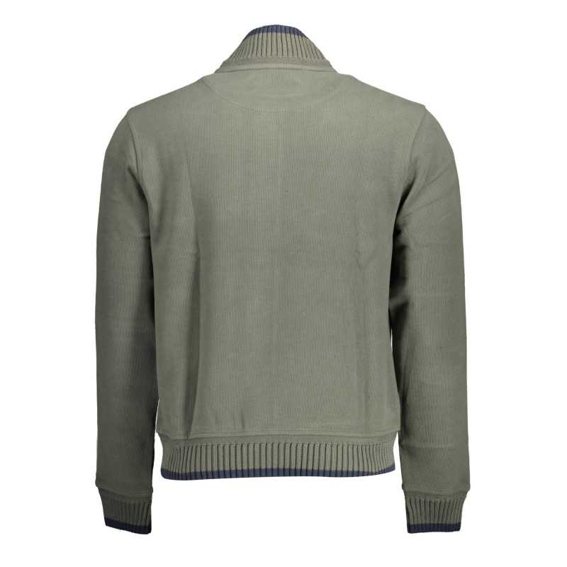 HARMONT & BLAINE SWEATSHIRT WITH ZIP MAN GREEN