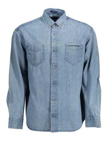 GANT CAMICIA MANICHE LUNGHE UOMO AZZURRO