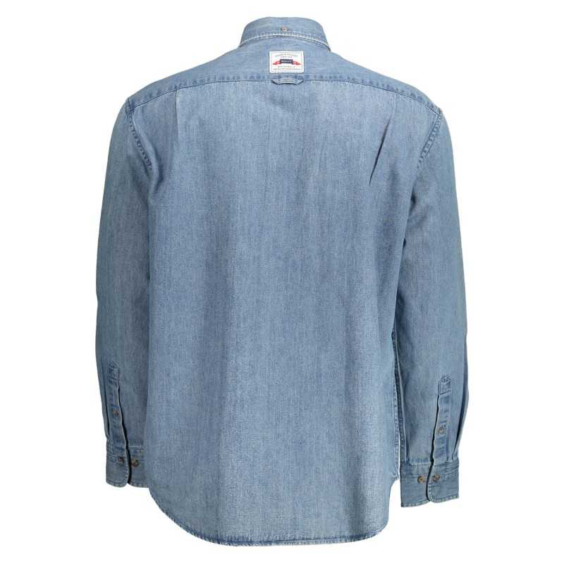 GANT CAMICIA MANICHE LUNGHE UOMO AZZURRO