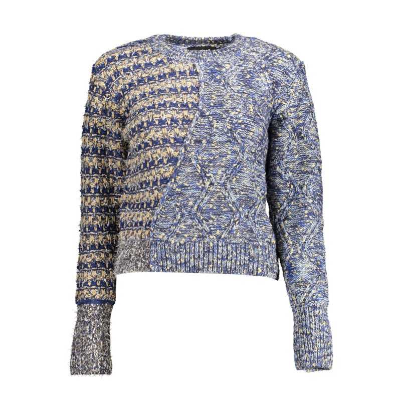 DESIGUAL WOMEN'S BLUE SWEATER