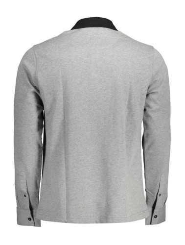 HARMONT & BLAINE LONG SLEEVE POLO SHIRT MAN GRAY