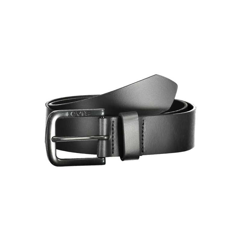 LEVI'S BLACK MEN'S LEATHER BELT