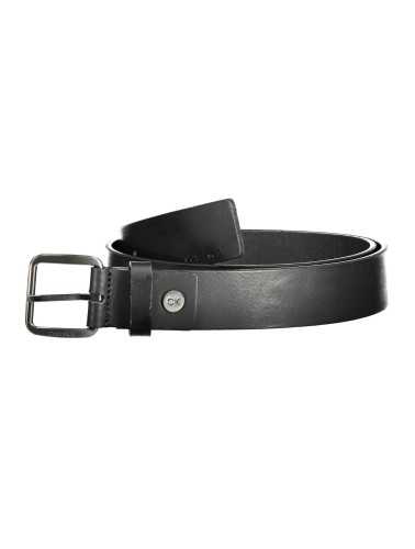 CALVIN KLEIN BLACK MEN'S LEATHER BELT