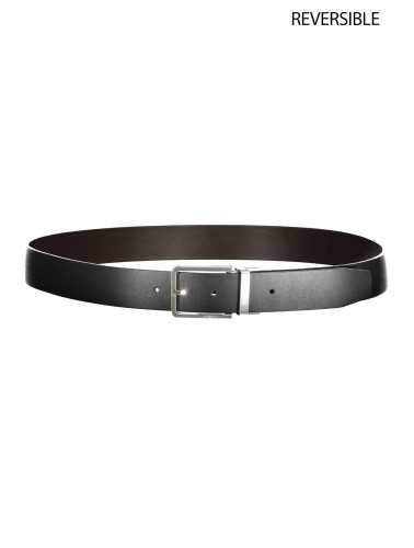 CALVIN KLEIN BROWN MEN'S LEATHER BELT