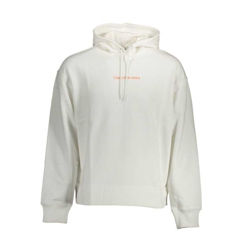 CALVIN KLEIN SWEATSHIRT WITHOUT ZIP MAN WHITE