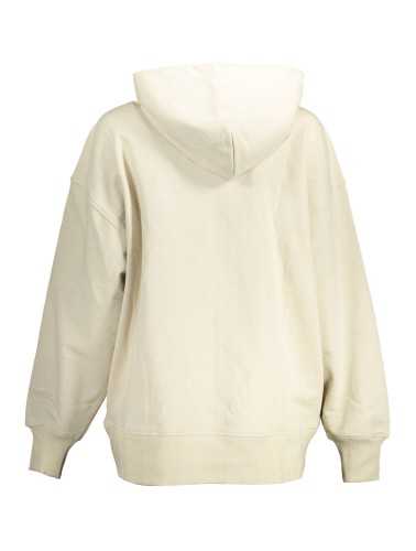 CALVIN KLEIN SWEATSHIRT WITH ZIP WOMAN BEIGE