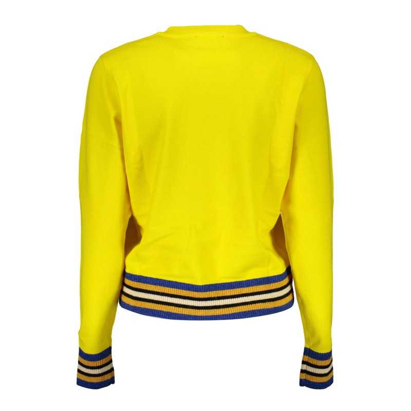 DESIGUAL WOMEN'S YELLOW SWEATER