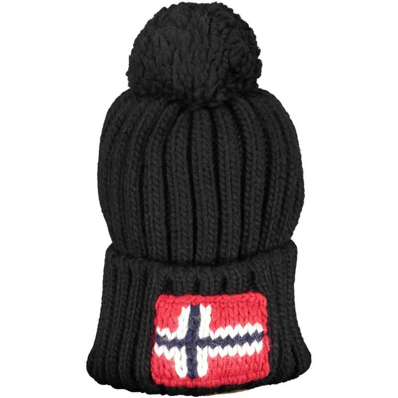 NAPAPIJRI BLACK MEN'S BEANIE