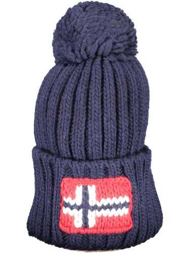 NAPAPIJRI MEN'S BLUE BEANIE