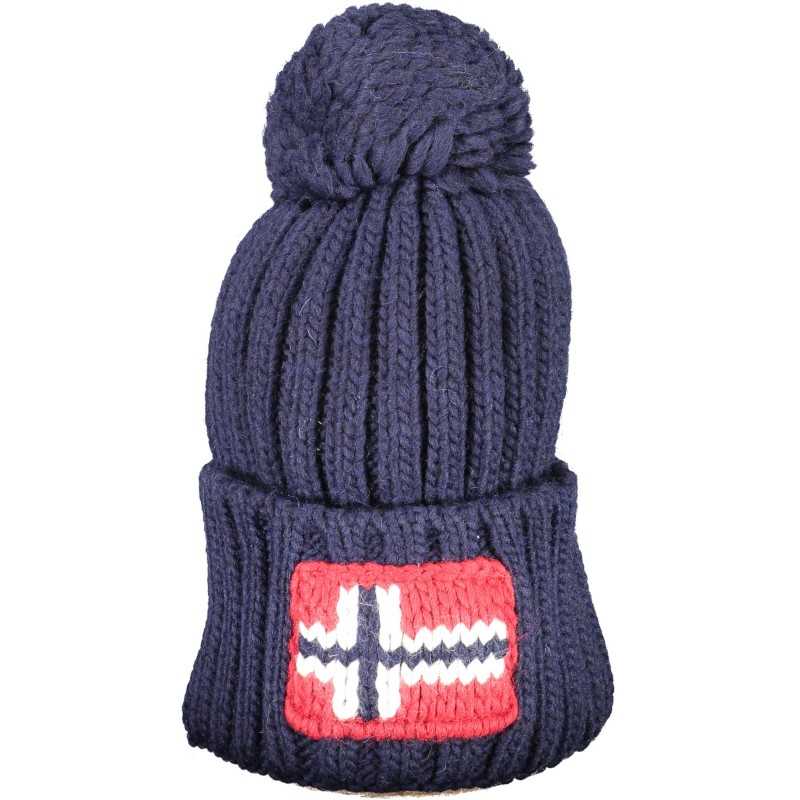 NAPAPIJRI MEN'S BLUE BEANIE