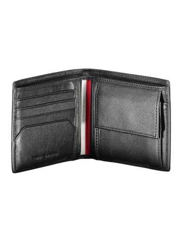 TOMMY HILFIGER BLACK MEN'S WALLET