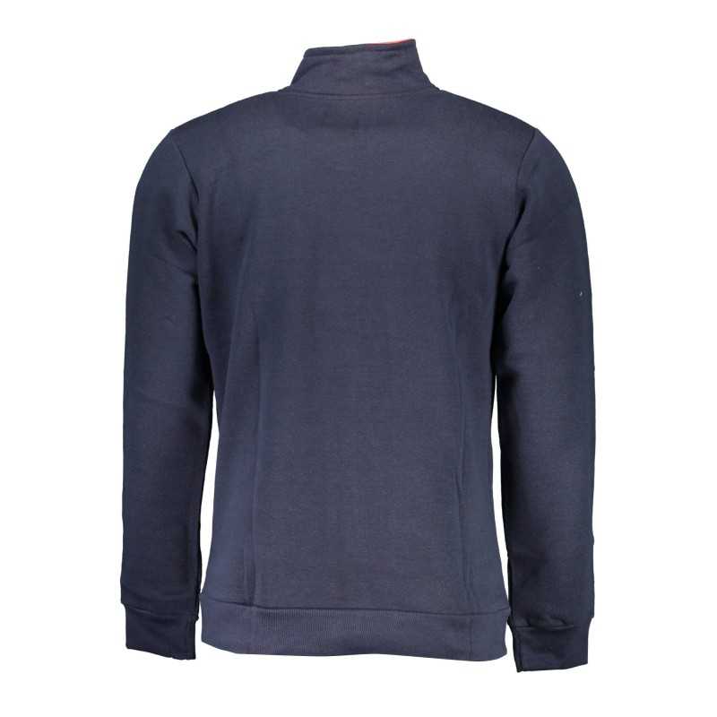 GIAN MARCO VENTURI MEN'S BLUE SWEATSHIRT WITH ZIP