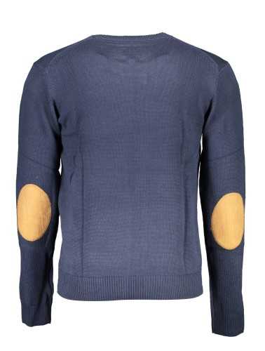 GIAN MARCO VENTURI MEN'S BLUE SWEATER