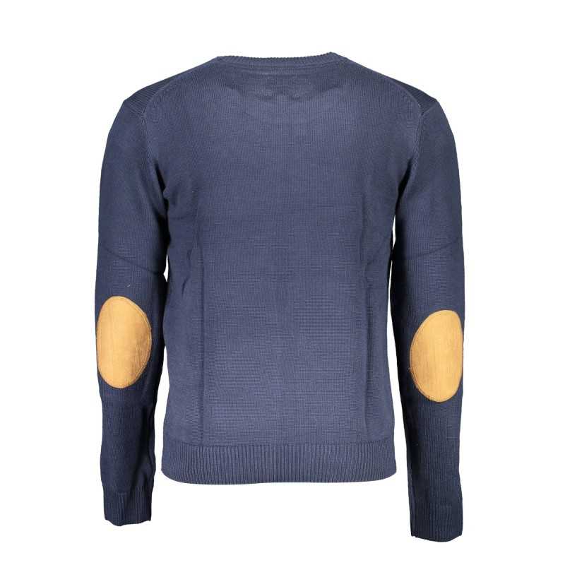 GIAN MARCO VENTURI MEN'S BLUE SWEATER