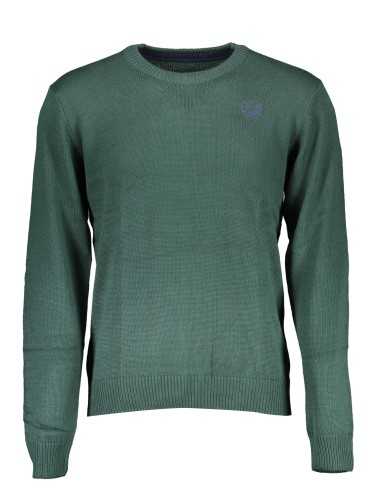 GIAN MARCO VENTURI MEN'S GREEN SWEATER