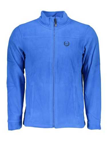 GIAN MARCO VENTURI MEN'S BLUE SWEATSHIRT WITH ZIP