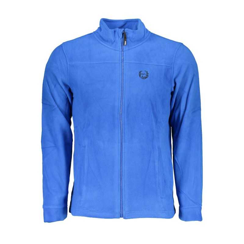 GIAN MARCO VENTURI MEN'S BLUE SWEATSHIRT WITH ZIP