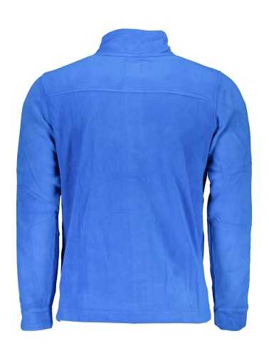 GIAN MARCO VENTURI MEN'S BLUE SWEATSHIRT WITH ZIP