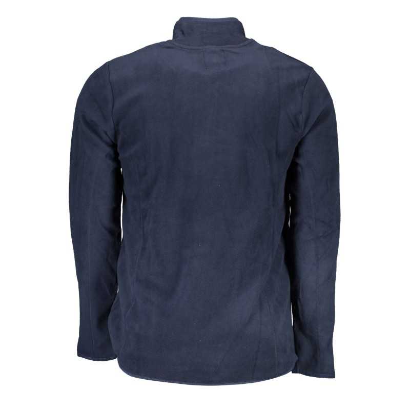 GIAN MARCO VENTURI MEN'S BLUE SWEATSHIRT WITH ZIP