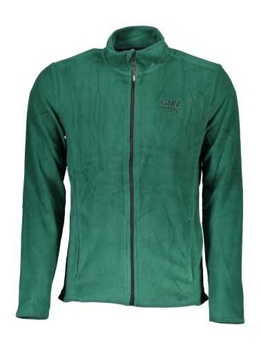 GIAN MARCO VENTURI SWEATSHIRT WITH ZIP MAN GREEN