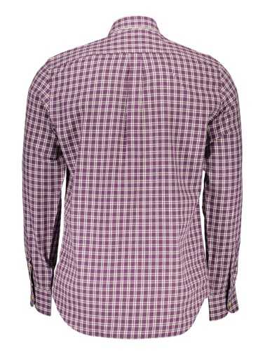 HARMONT & BLAINE MEN'S LONG SLEEVE SHIRT PURPLE