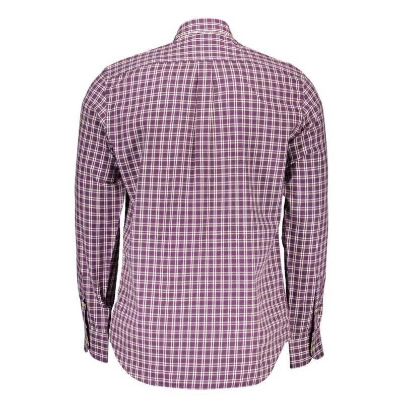 HARMONT & BLAINE MEN'S LONG SLEEVE SHIRT PURPLE