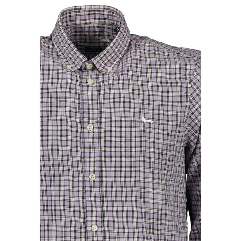 HARMONT & BLAINE MEN'S LONG SLEEVE SHIRT PURPLE