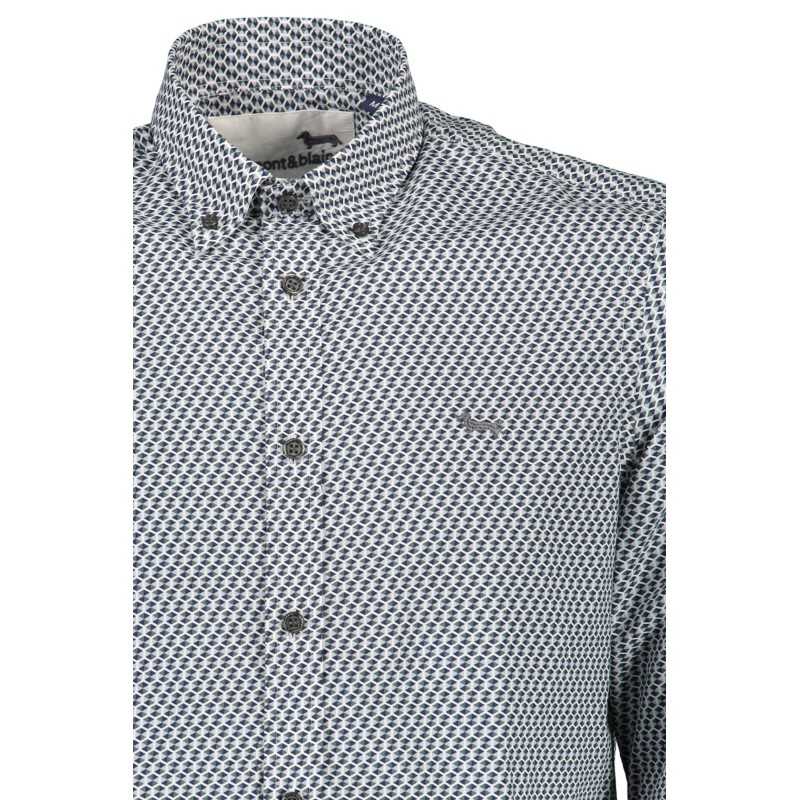 HARMONT & BLAINE MEN'S BLUE LONG SLEEVE SHIRT