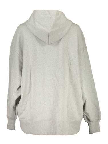 CALVIN KLEIN SWEATSHIRT WITH ZIP WOMAN GRAY