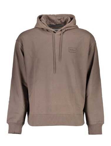 CALVIN KLEIN SWEATSHIRT WITHOUT ZIP MAN BROWN