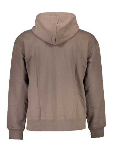 CALVIN KLEIN SWEATSHIRT WITHOUT ZIP MAN BROWN